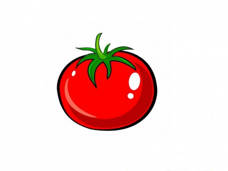 Рисунок помидора для детей