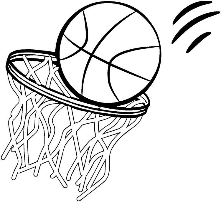 Баскетбол рисунок детский