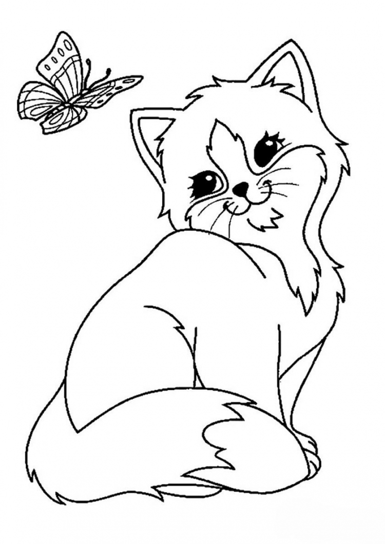 Рисунки кошек для детей