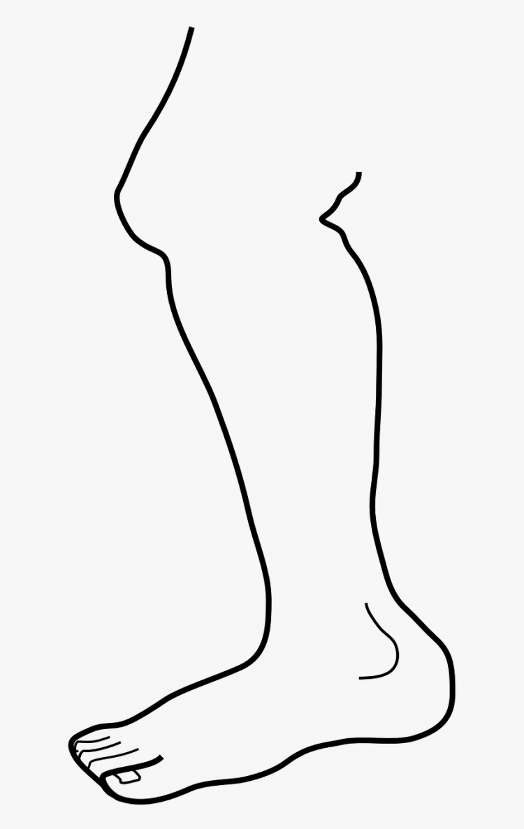 Нога рисунок для детей