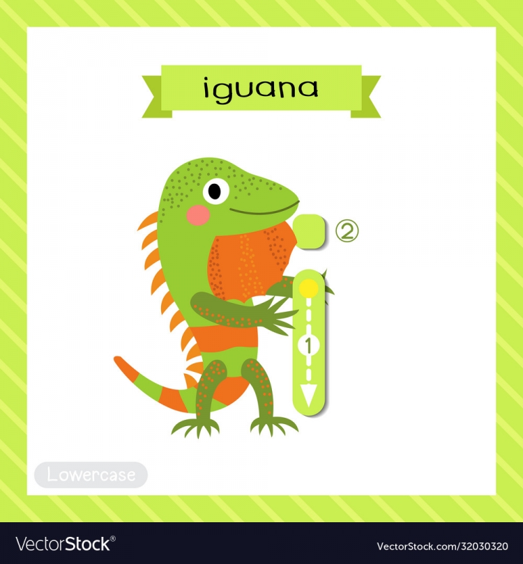 Карикатурная игуана