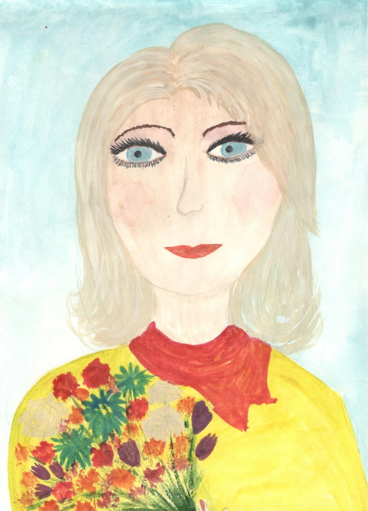 Портрет учителя детский рисунок