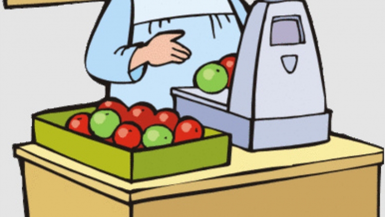 Продавец иллюстрация