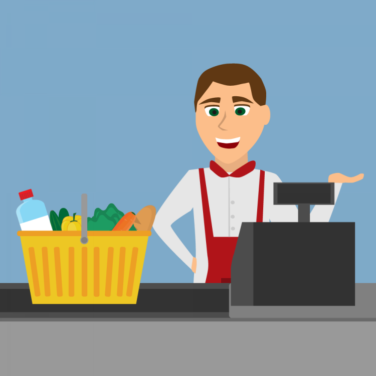 Продавщица клипарт