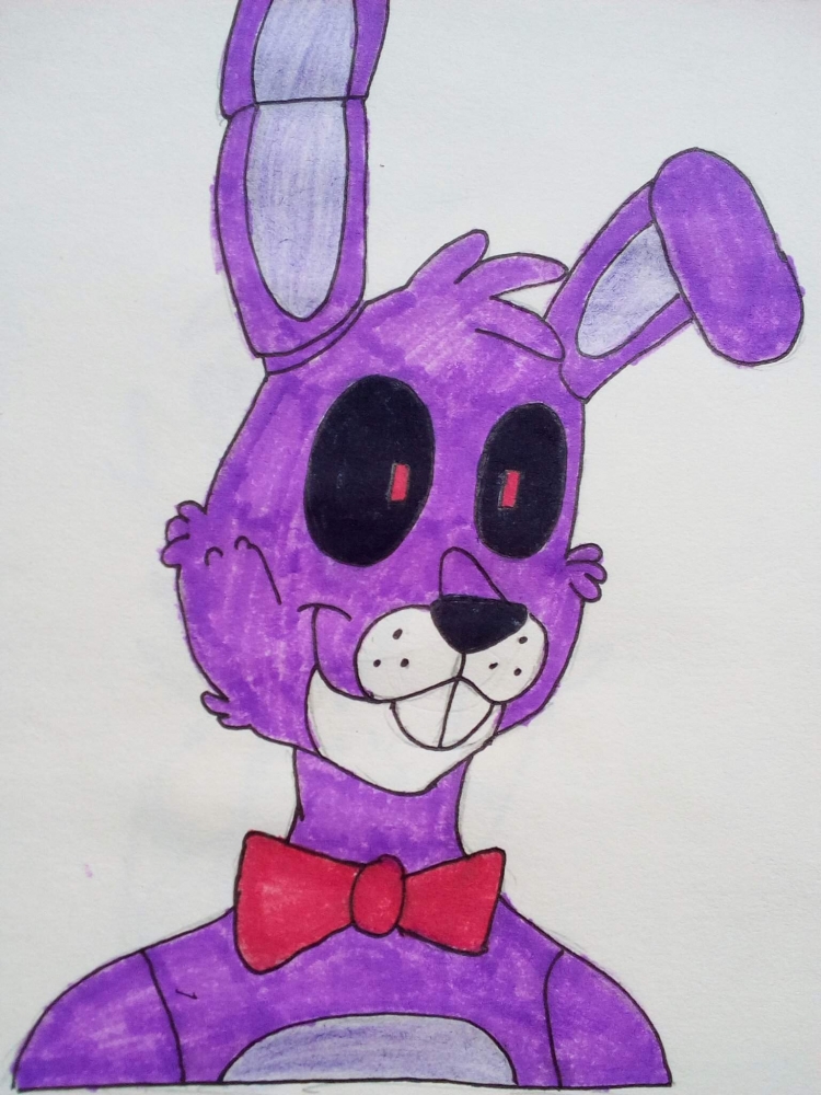 Бонни FNAF нарисованные