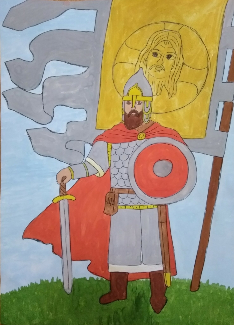 Рисование русский богатырь
