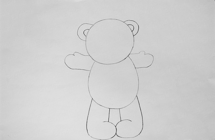 Простой рисунок медведя