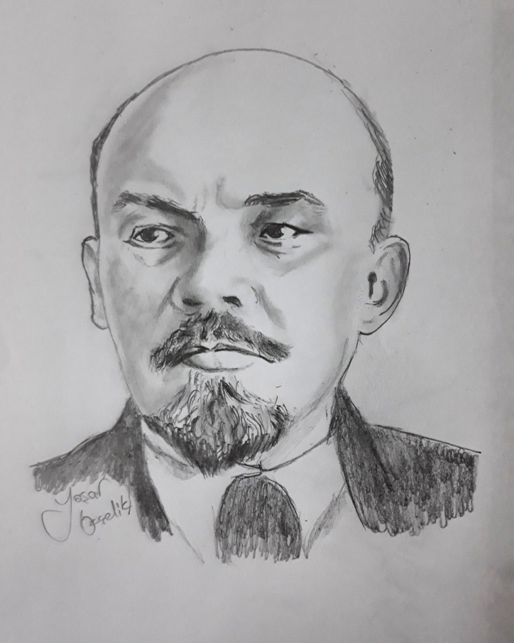 Ленин рисунок простой