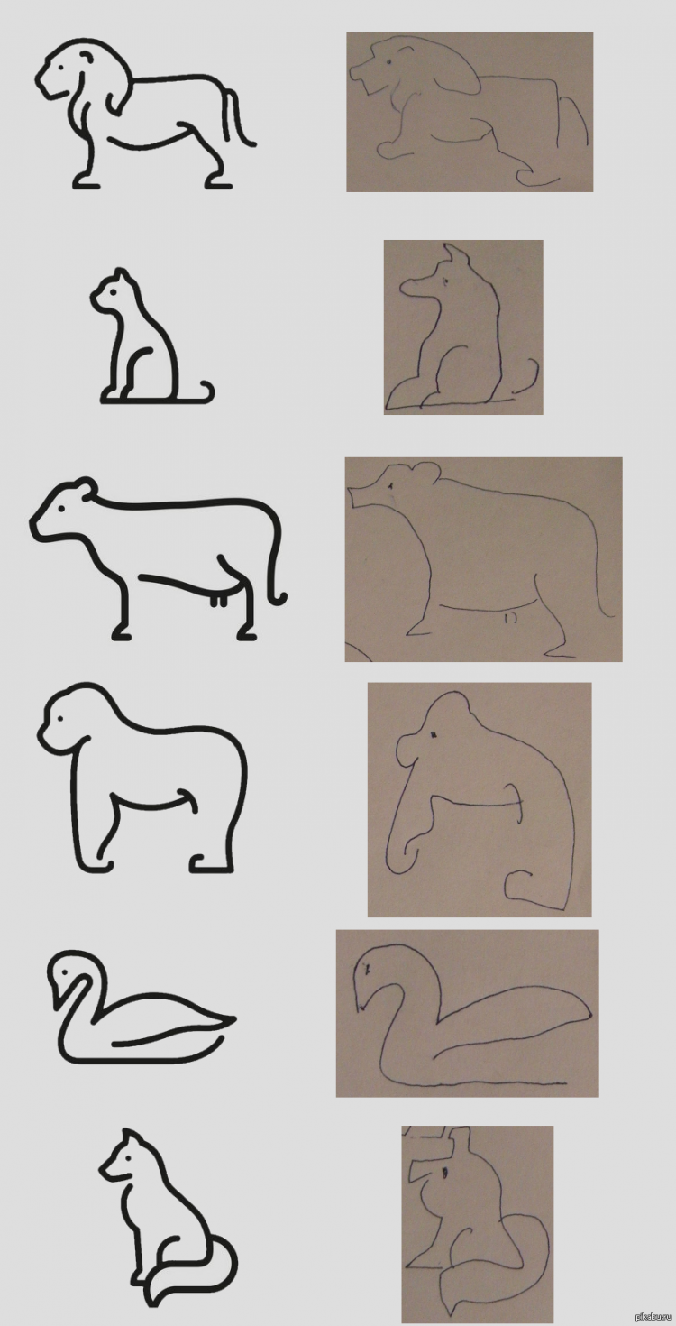 Рисование животных легко. Простые изображения животных. Лёгкие рисунки зверей. Схематичное изображение животных. Как нарисовать любое животное