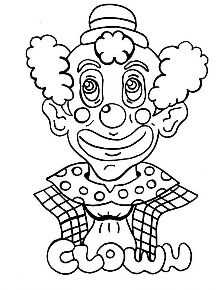Рисунок клоуна карандашом