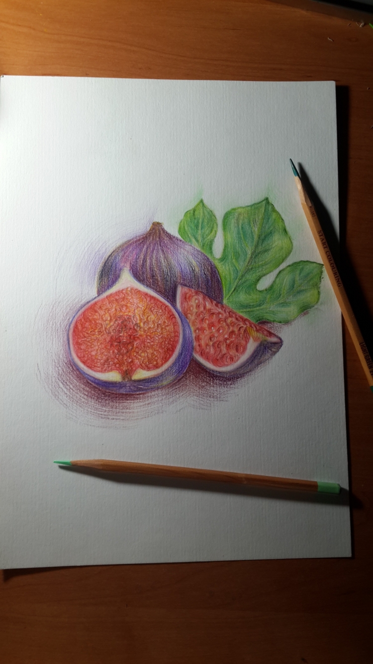 Рисование акварельными карандашами