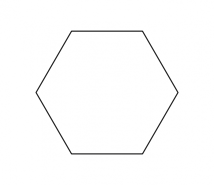 Шестиугольник рисунок карандашом