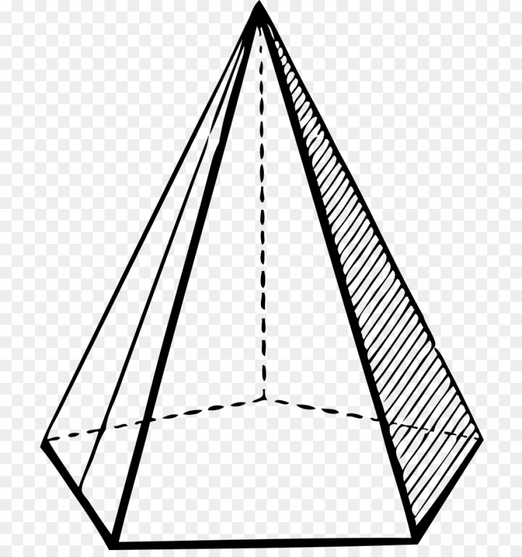 Шестиугольная пирамида по клеточкам