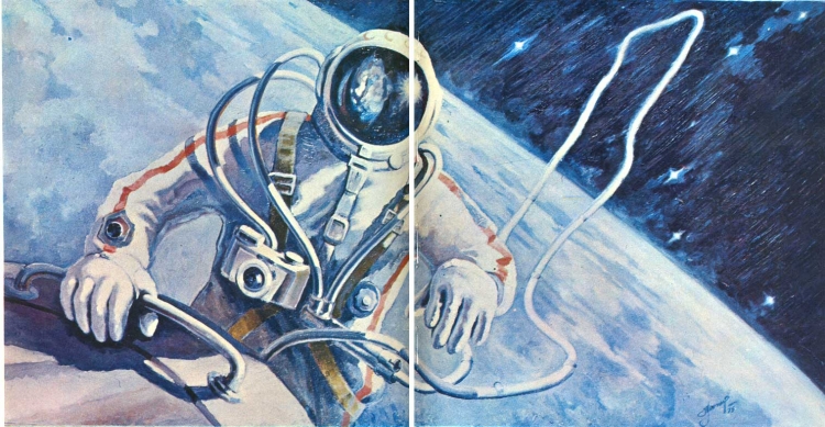 Картины леонова космонавта