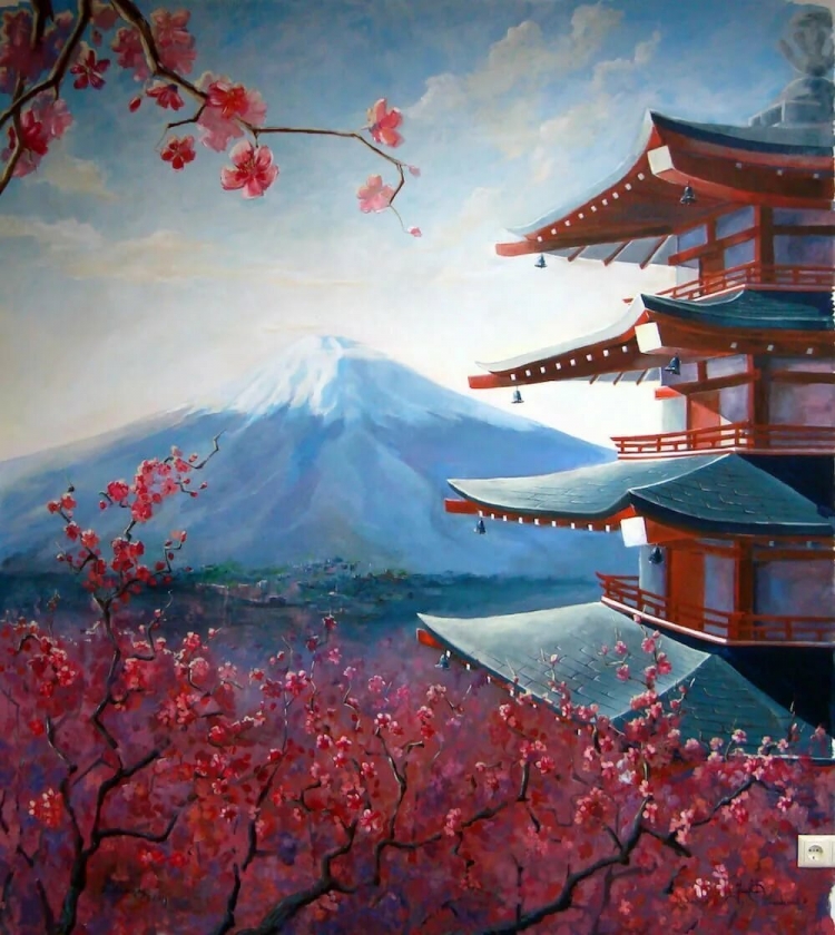 Японские пейзажи картины