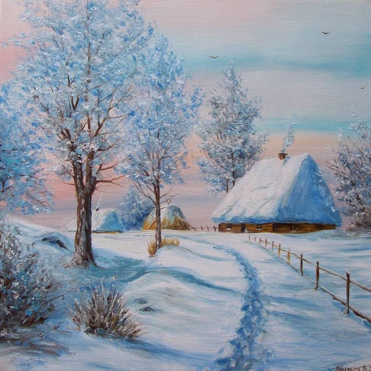 Картины зимнего пейзажа