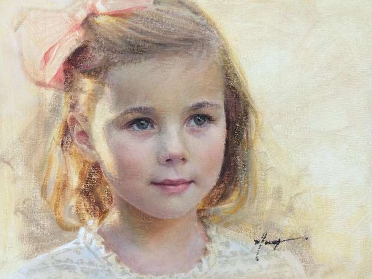 Портрет ребенка маслом