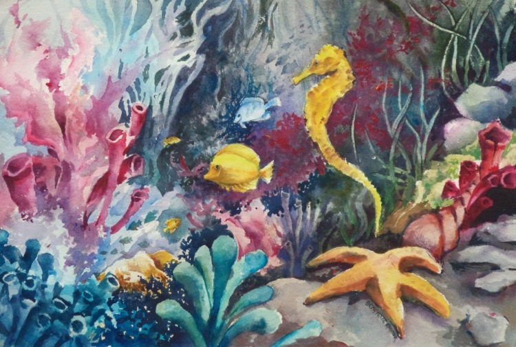 Картины на тему подводный мир