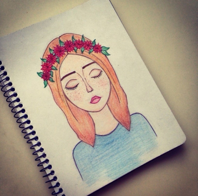 Лёгкие рисунки для скейч бука
