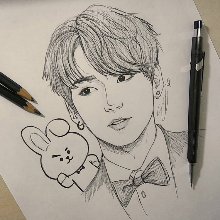 BTS для срисовки Чон Чонгук