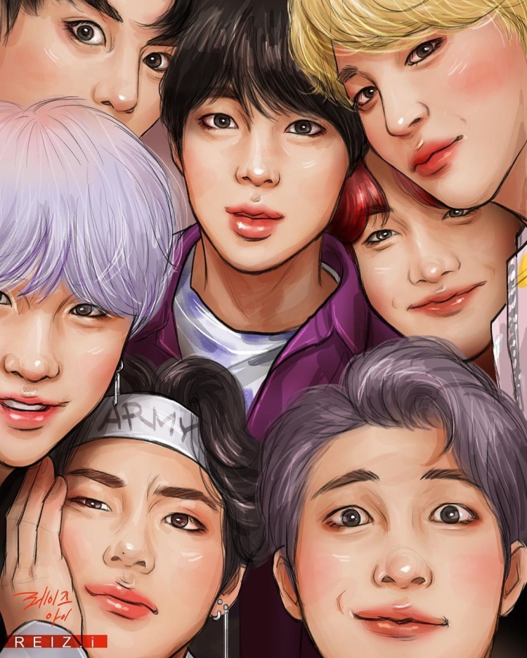 Группа BTS арт