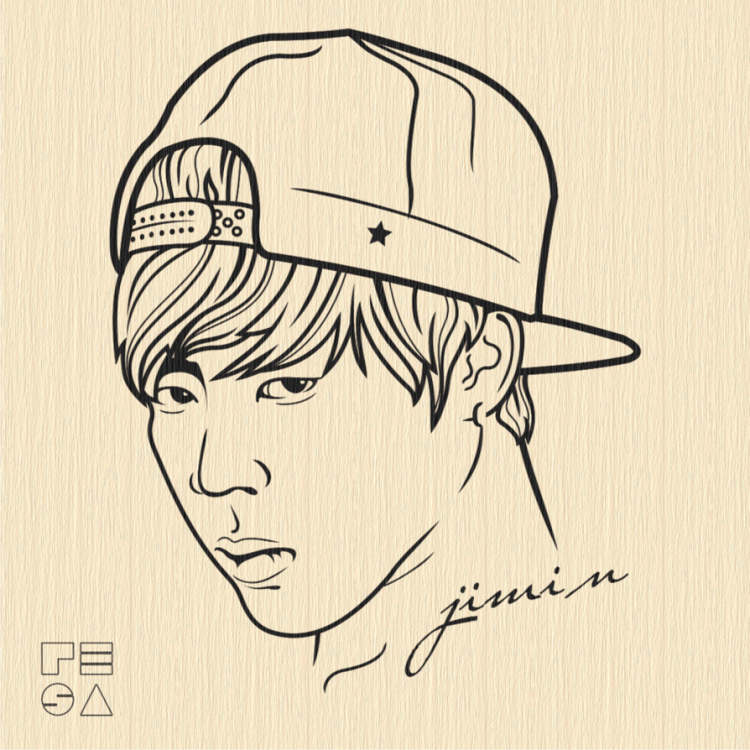БТС line Art