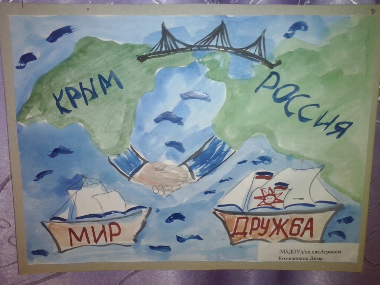 Рисование ко Дню присоединения Крыма к России