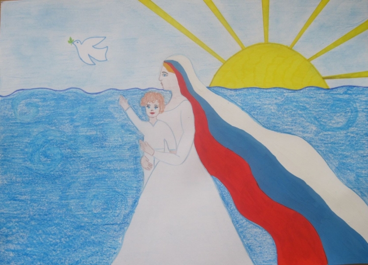 Рисование на тему Россия