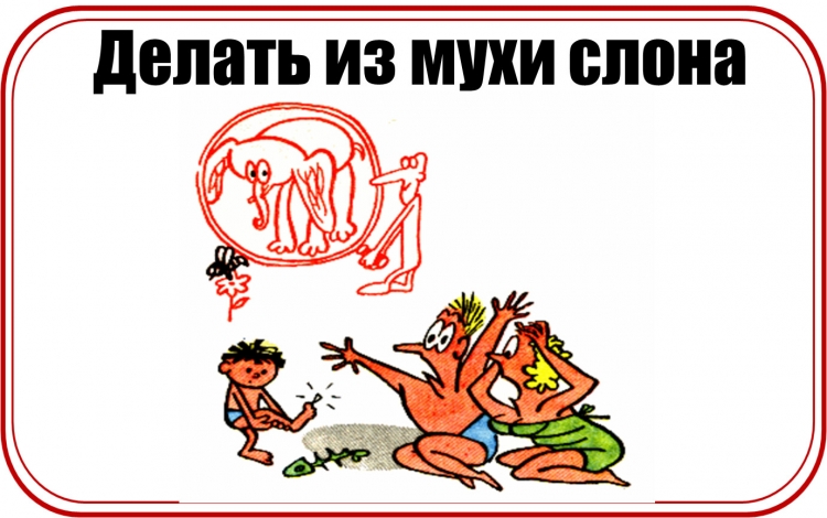 Делать из мухи слона