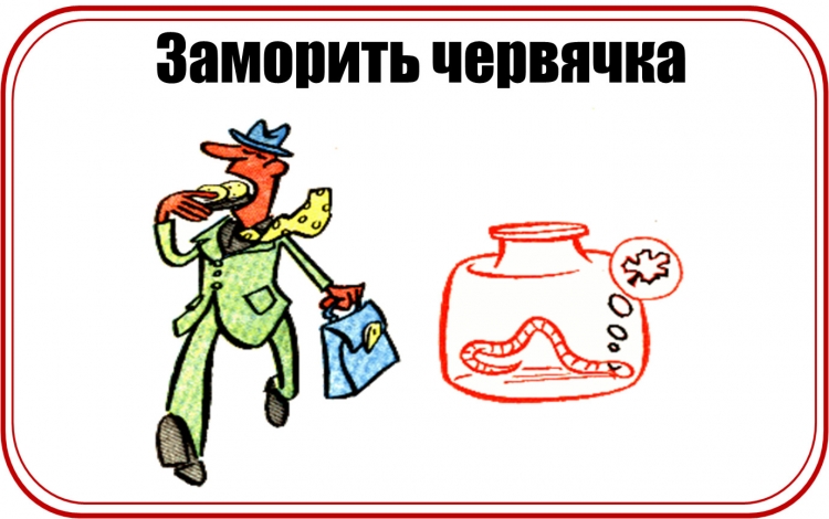 Фразеологизм заморить червячка