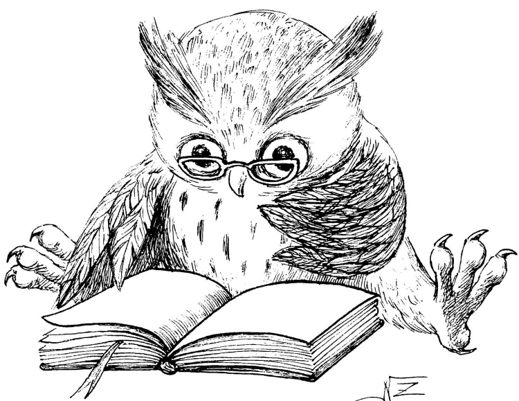 Сова с книгой