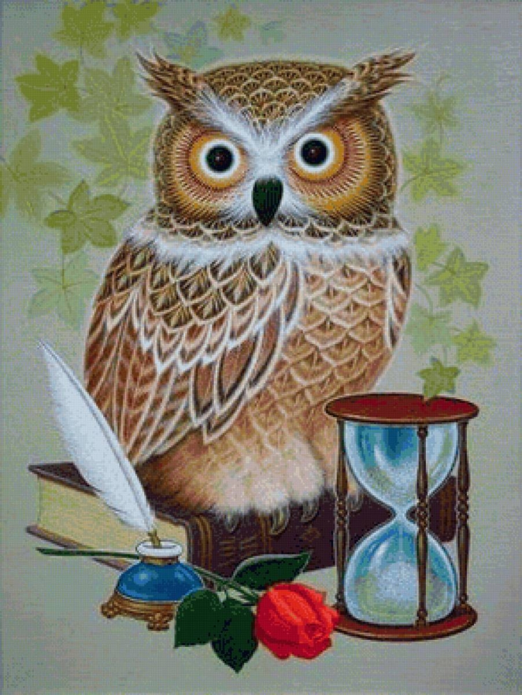 Алмазная мозаика Сова Филин