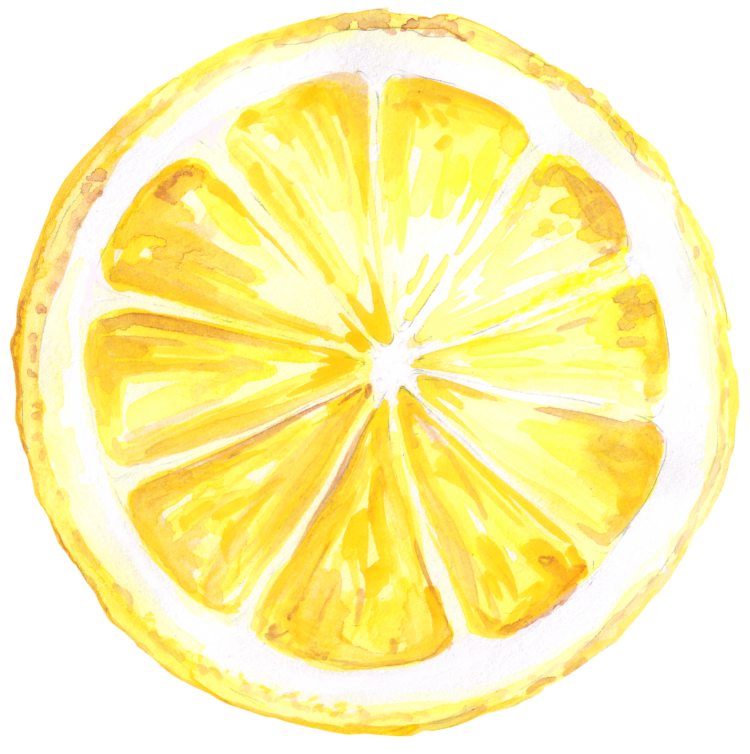 Долька лимона рисунок