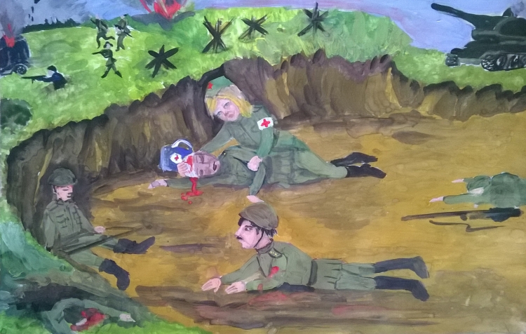 Военно патриотический рисунок