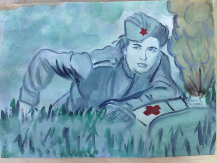 Рисунок на тему военно патриотическая тематика