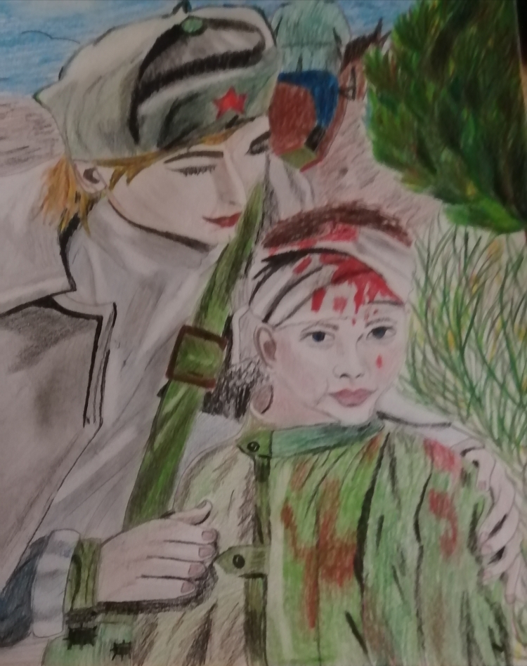 Рисунок на тему опаленные войной