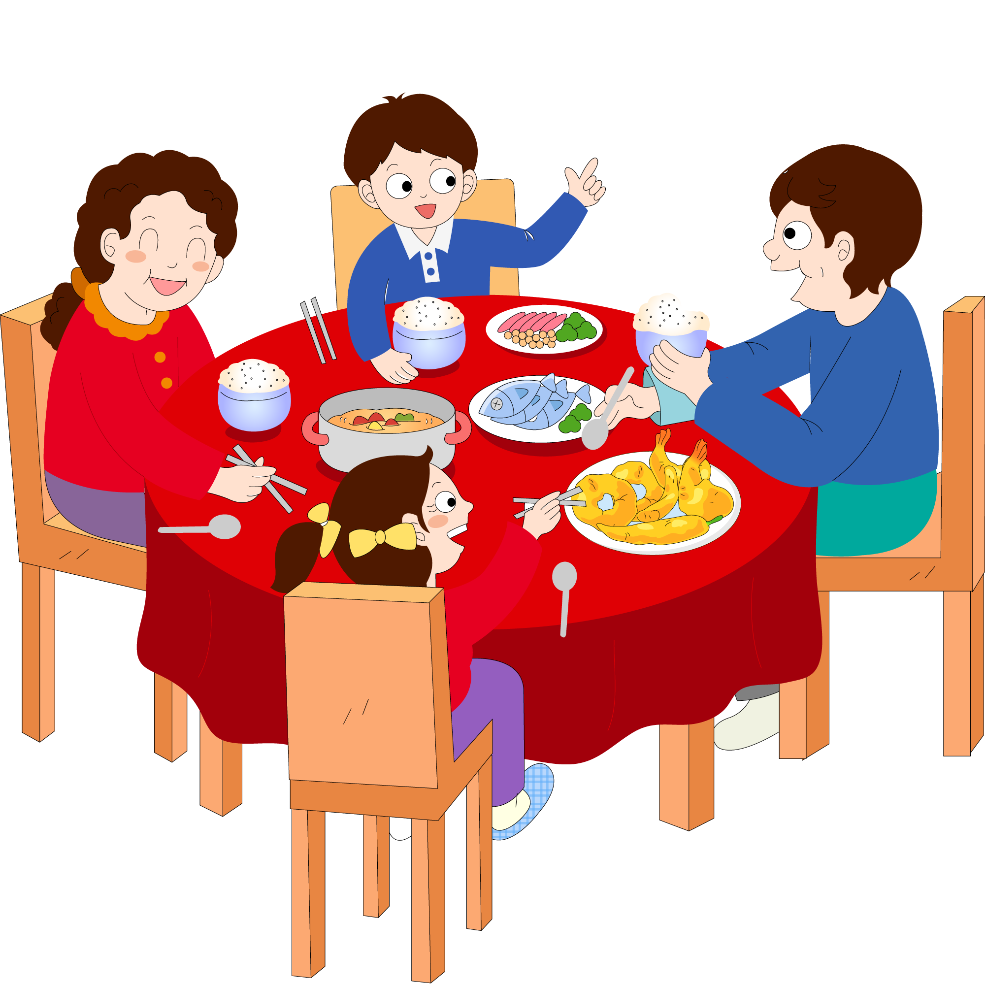 Сел ужинать. Дети за столом обедают. Семья обедает за столом. Мультяшная семья за столом. ДОУ семья за столом.