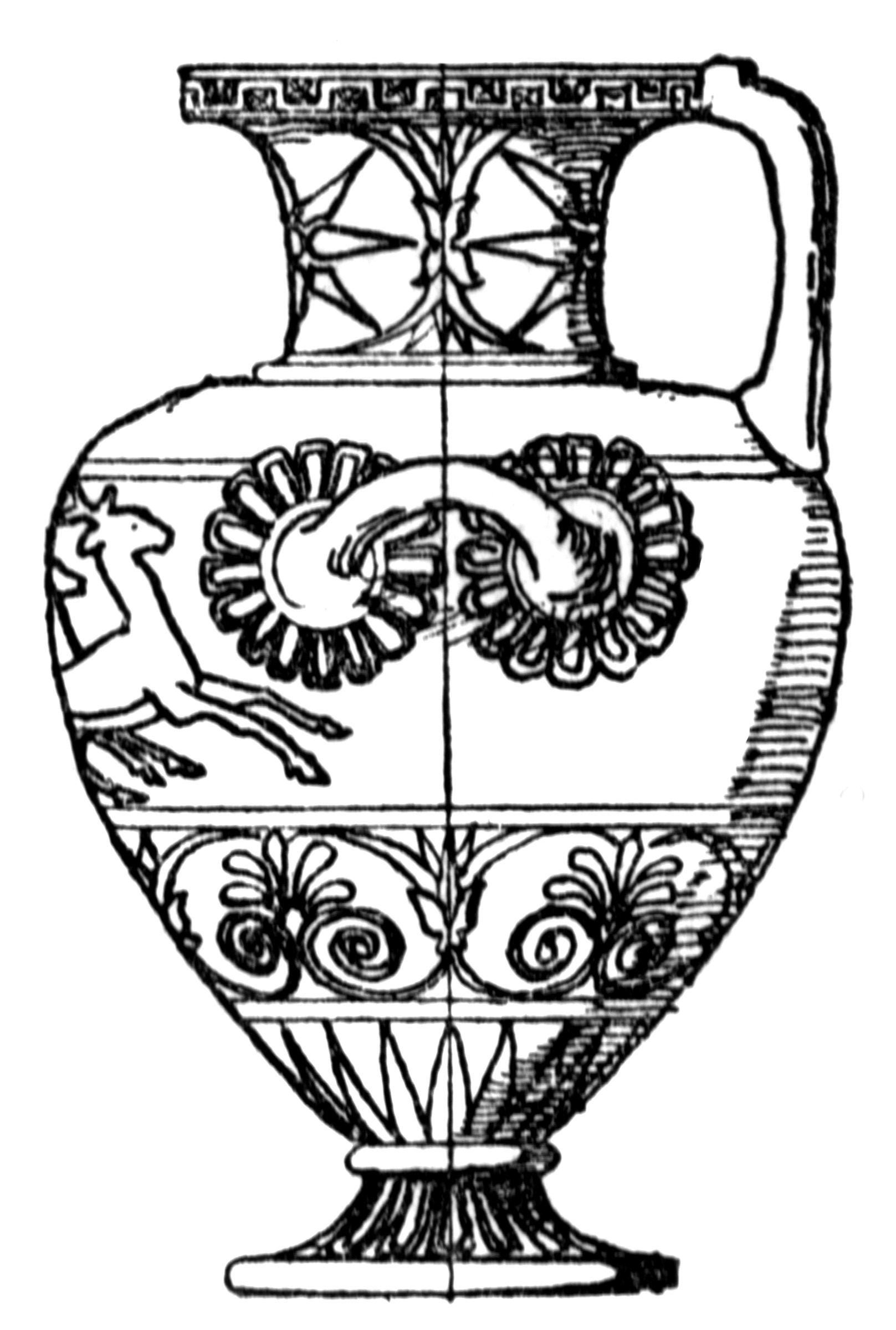 Греческий орнамент - меандр, лотос и пальметта в интерьере