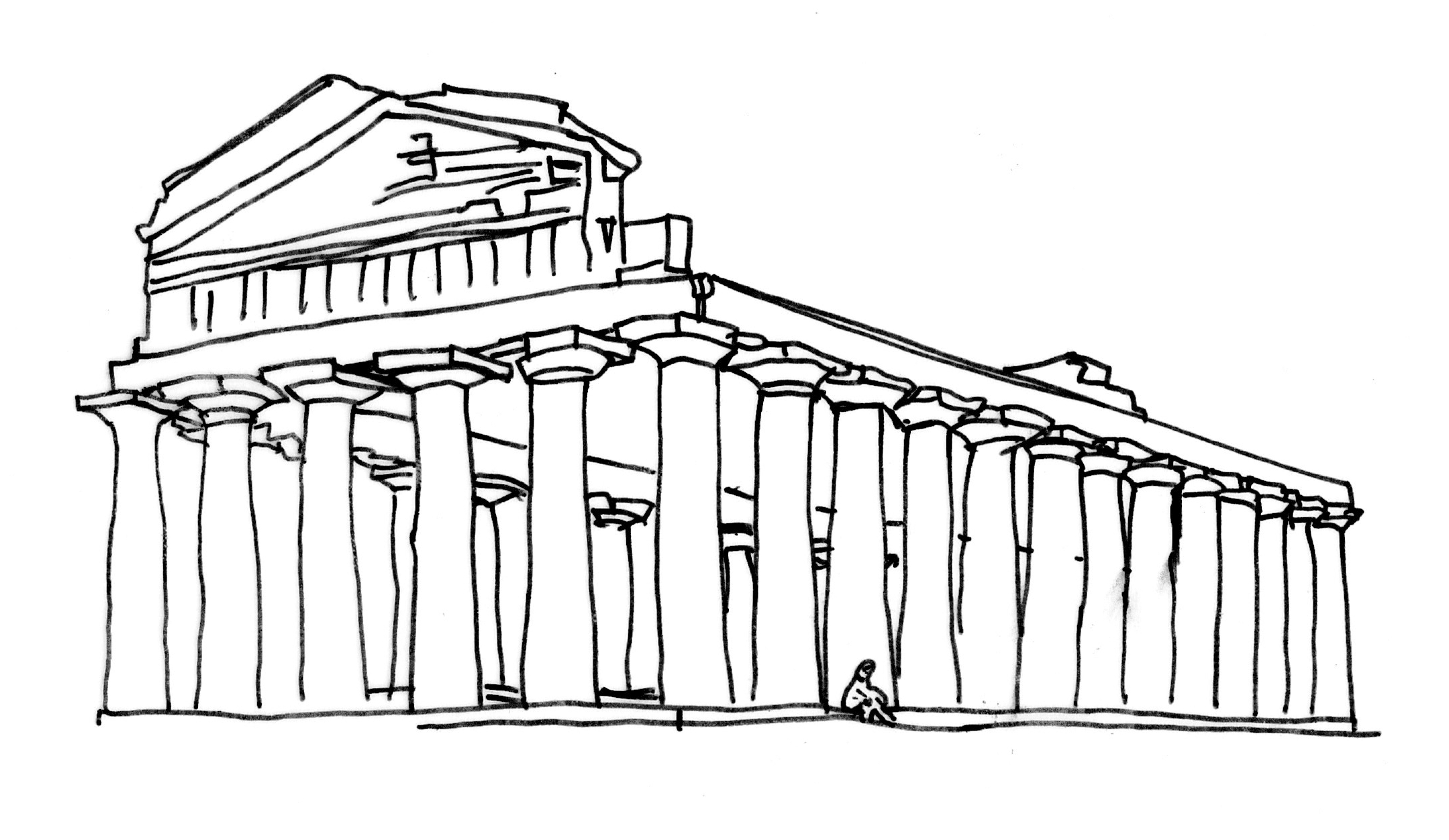 Рисунок акрополя 5 класс. Храм Афины Парфенон черно белый. Храм Парфенон в Афинах рисунок. Акрополь Парфенон рисунок.