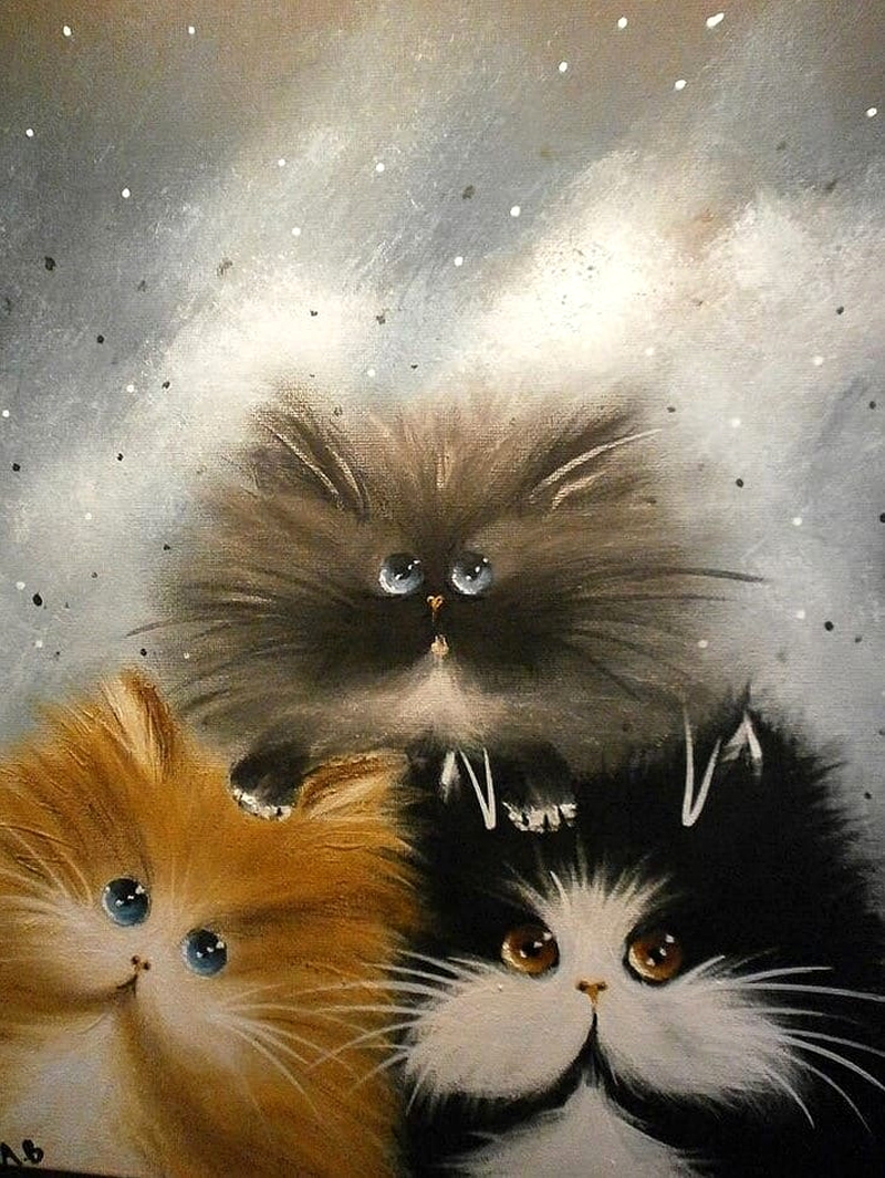 Смешные нарисованные картинки котов