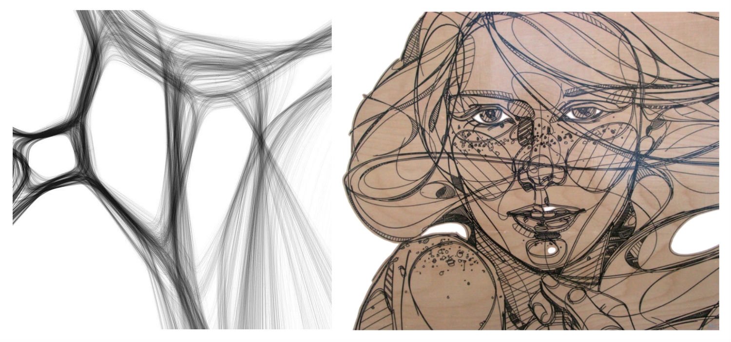 Тест на человека искусства. Стилизация лица человека. Кожа графический рисунок. Защита тканей графическая картинка.