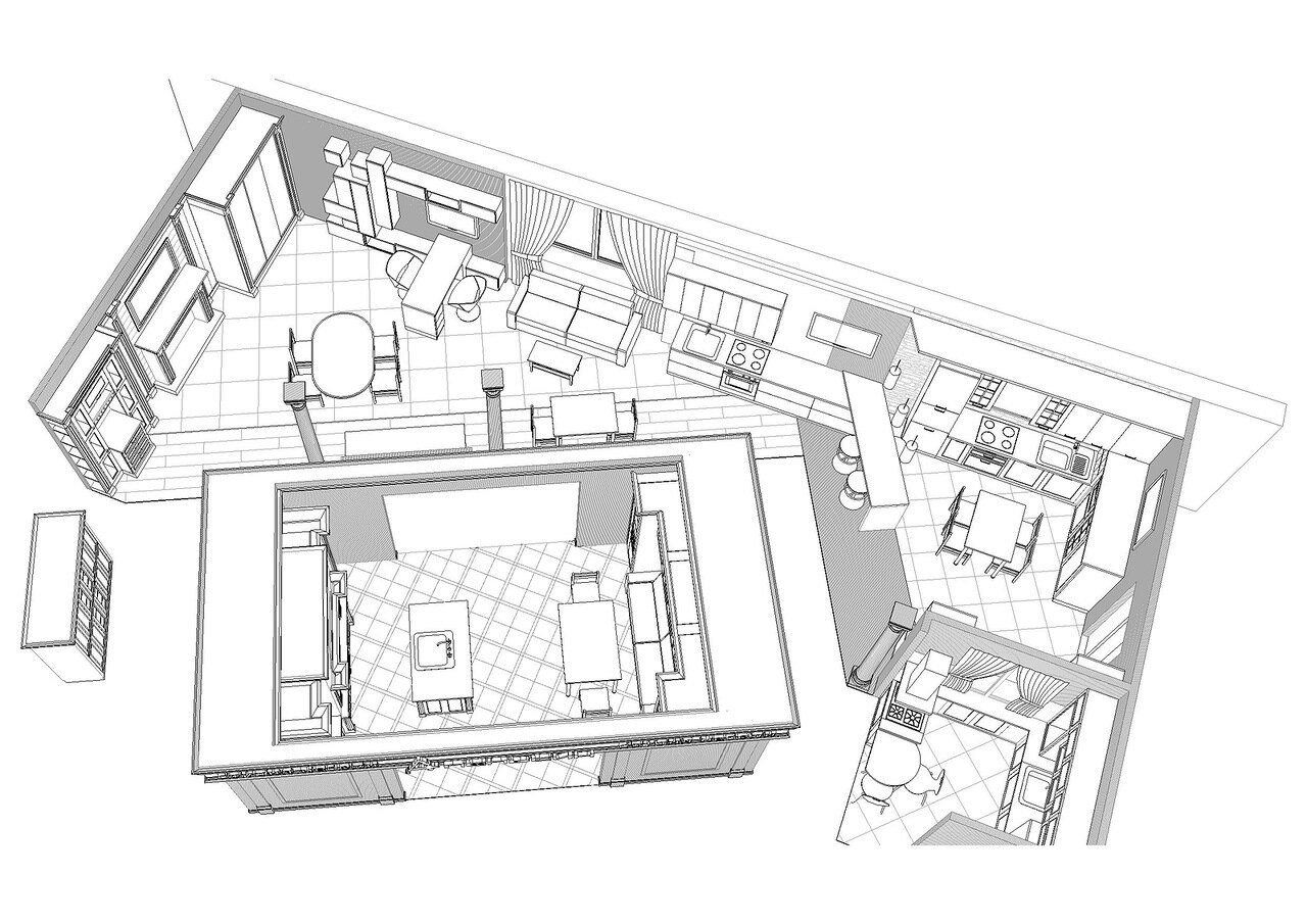 Дизайнерский чертеж квартиры