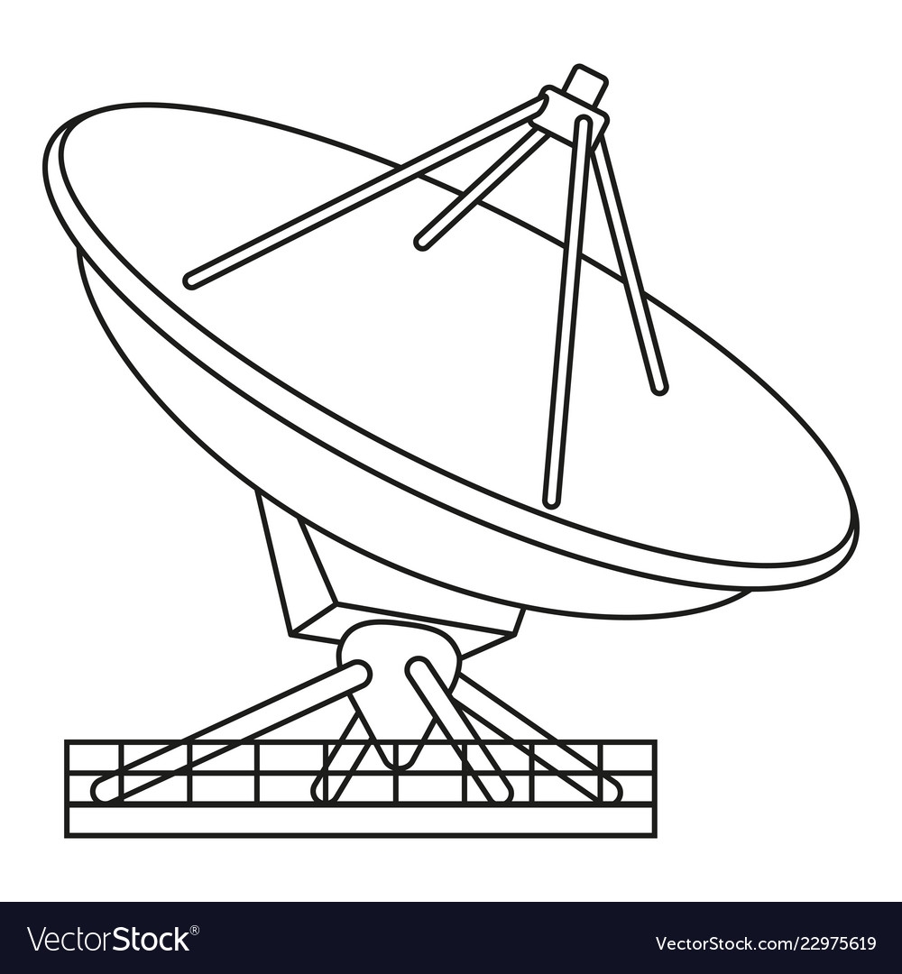 Спутниковая тарелка рисунок - 55 фото