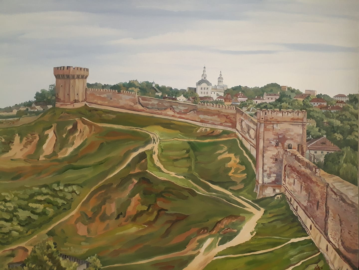 Изображенная на картине крепость была выстроена. Смоленская крепость Смоленск. Город Смоленск Смоленская Крепостная стена. Смоленская крепость 16 век. Крепостная стена Смоленск.
