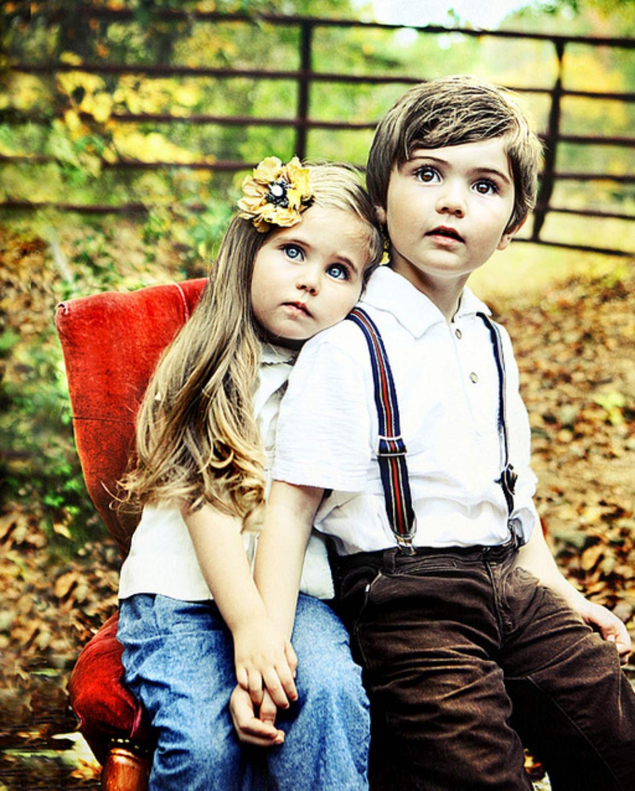 фото красивой пары детей