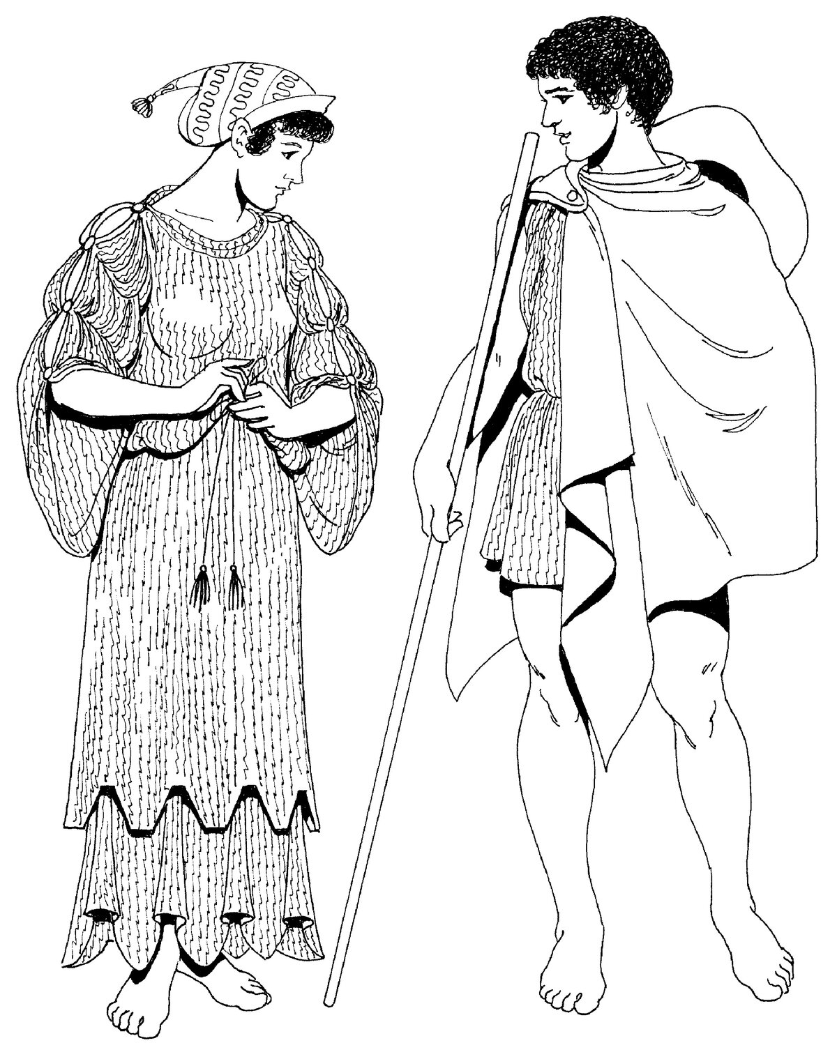 «Хитон и экзомис: различия между древнегреческой и римской одеждой» — создано в Шедевруме