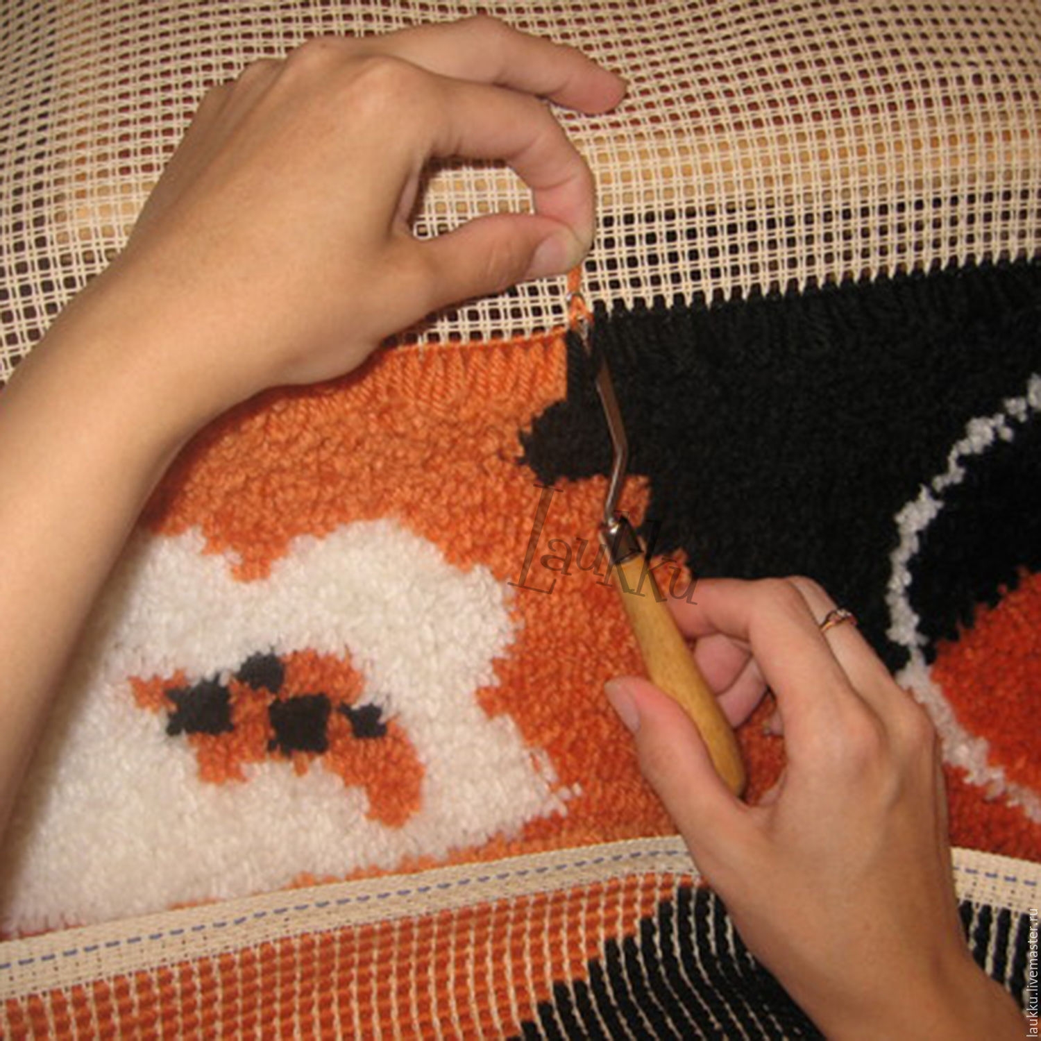 Вышивка ковровая петельная техника мастер класс для начинающих
