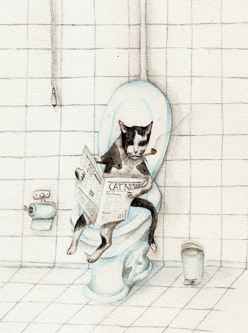 кот ходит в туалет в ванну
