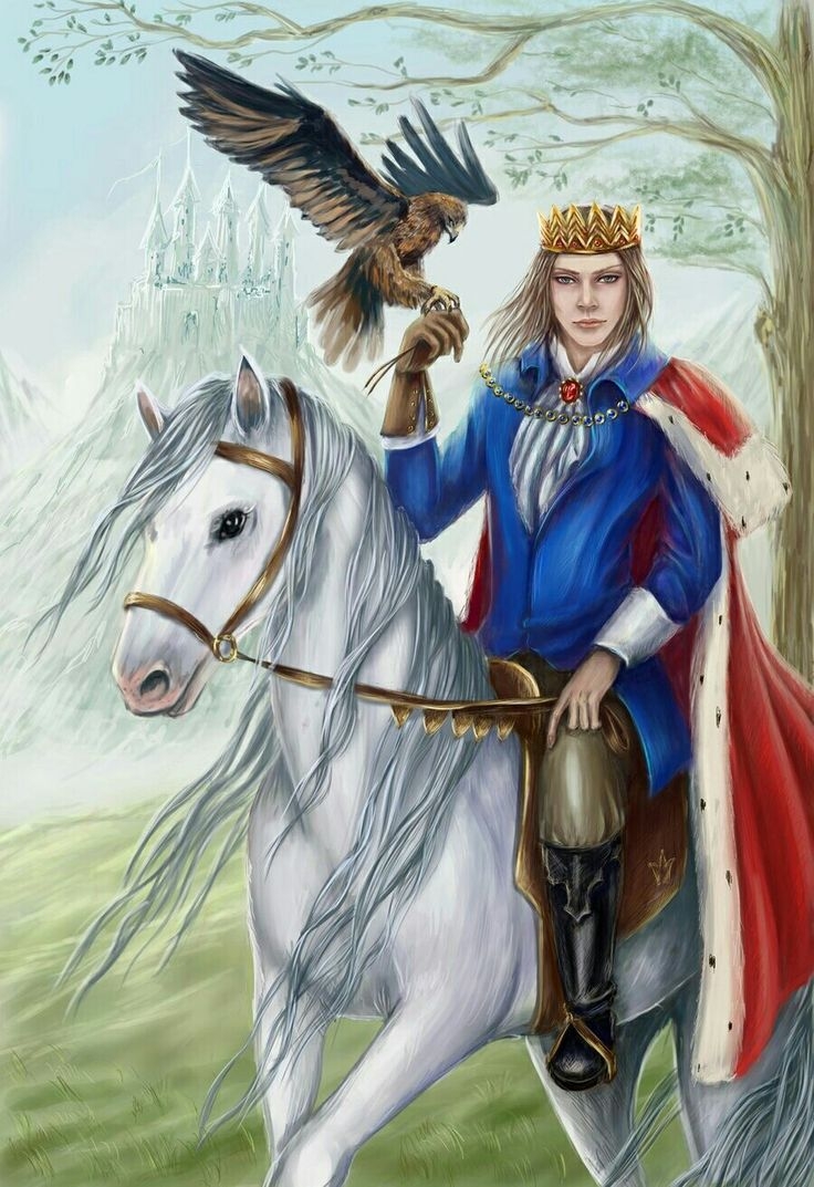 Принц на коне рисунок