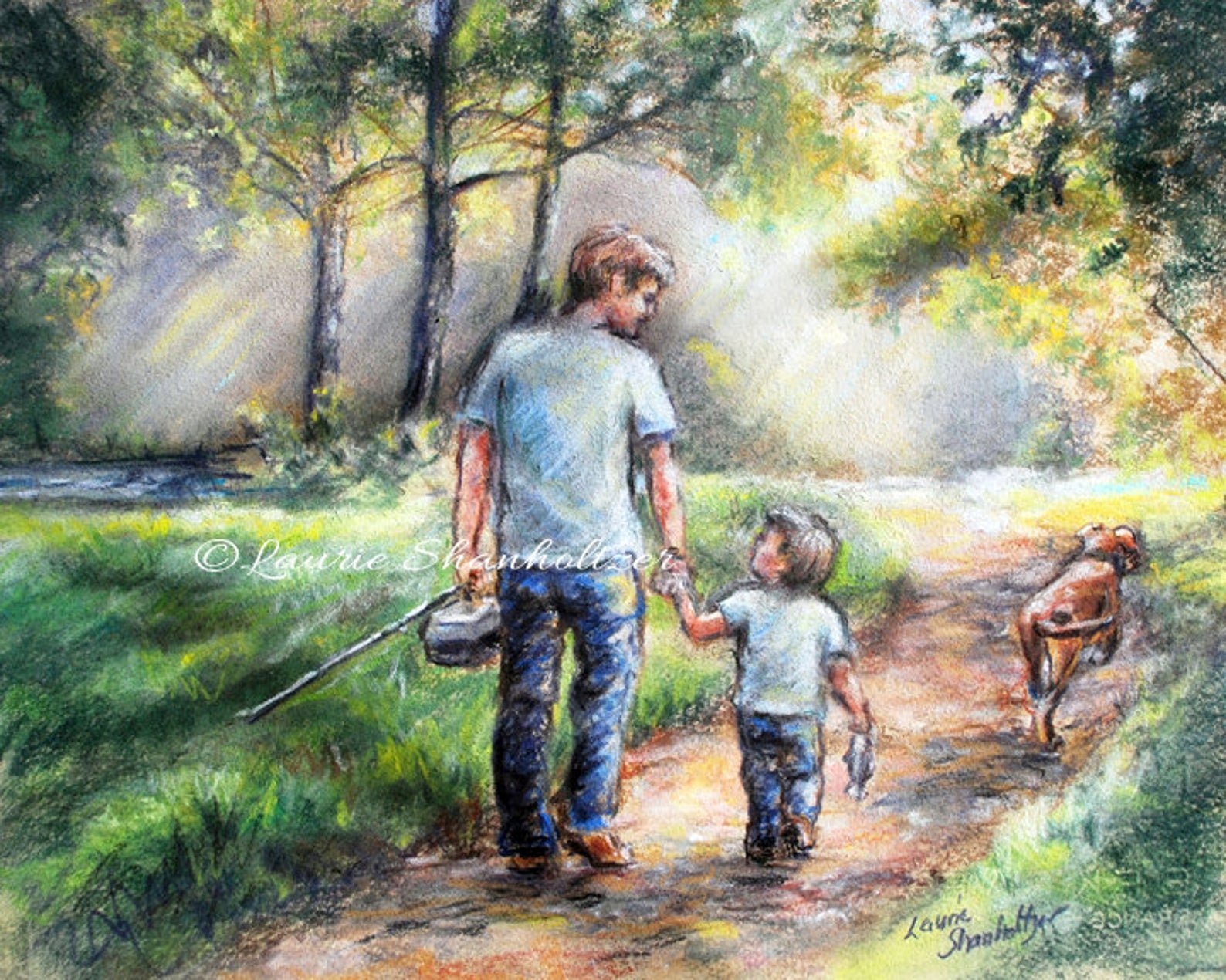 Мальчики с днем отца. Прогулка в лесу илюстрац. Папа иллюстрация. Папа и сын живопись. Семья на природе рисунок.